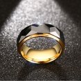 thumbnail image 4 of Langgg Man Steel Fashion Ring Personalized Decoration Rings Jewellery Portable Gift Dressing Decorative Accessory Festival Party US Size 6 US Size 11, 4 of 6