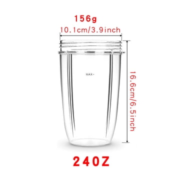 Juicer Cups Replaceable Mug Blender Clear Accessaries Nutribullet Replacement for Nutribullet, 24OZ