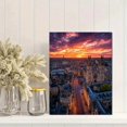 thumbnail image 2 of Qisvanset Sunset Mountain Landscape Canvas Print 12x16 Inch Dining Room Art, 2 of 8