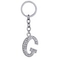 thumbnail image 1 of Key Chain Rhinestone A to Z Design Pendant Keychain Key Ring for Handbag Decor, 1 of 8