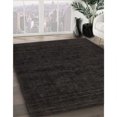 thumbnail image 2 of Ahgly Company Tapis Carrés d'Intérieur Milieu du Siècle Moderne Gris Brun Solide, Carré de 4', 2 of 6
