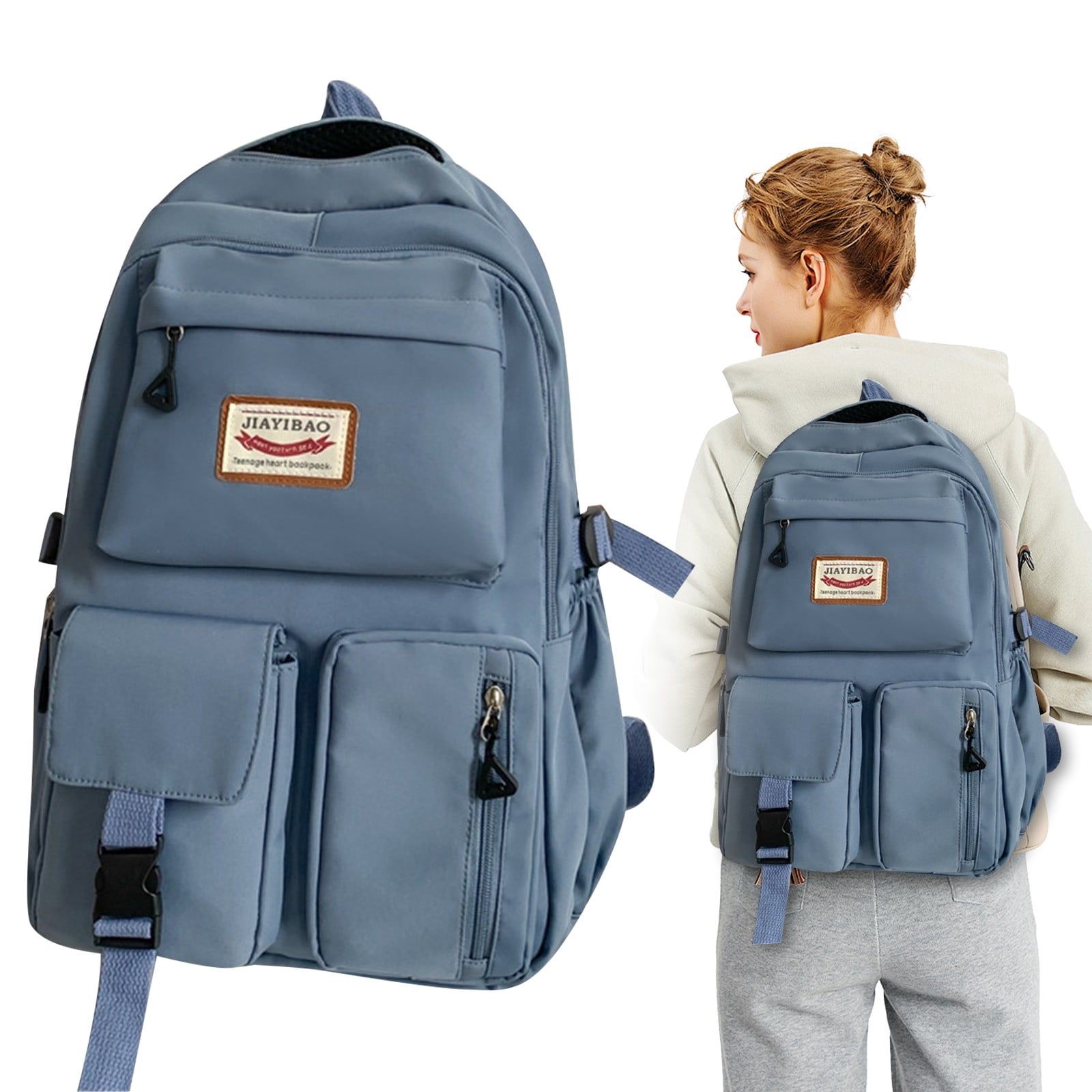 HUASHENG Lightweight School Backpack Womens Cute School Bag For Teenager Girls 14 Inch Laptop Rucksack Casual Daypack Backpack For Travel College Work