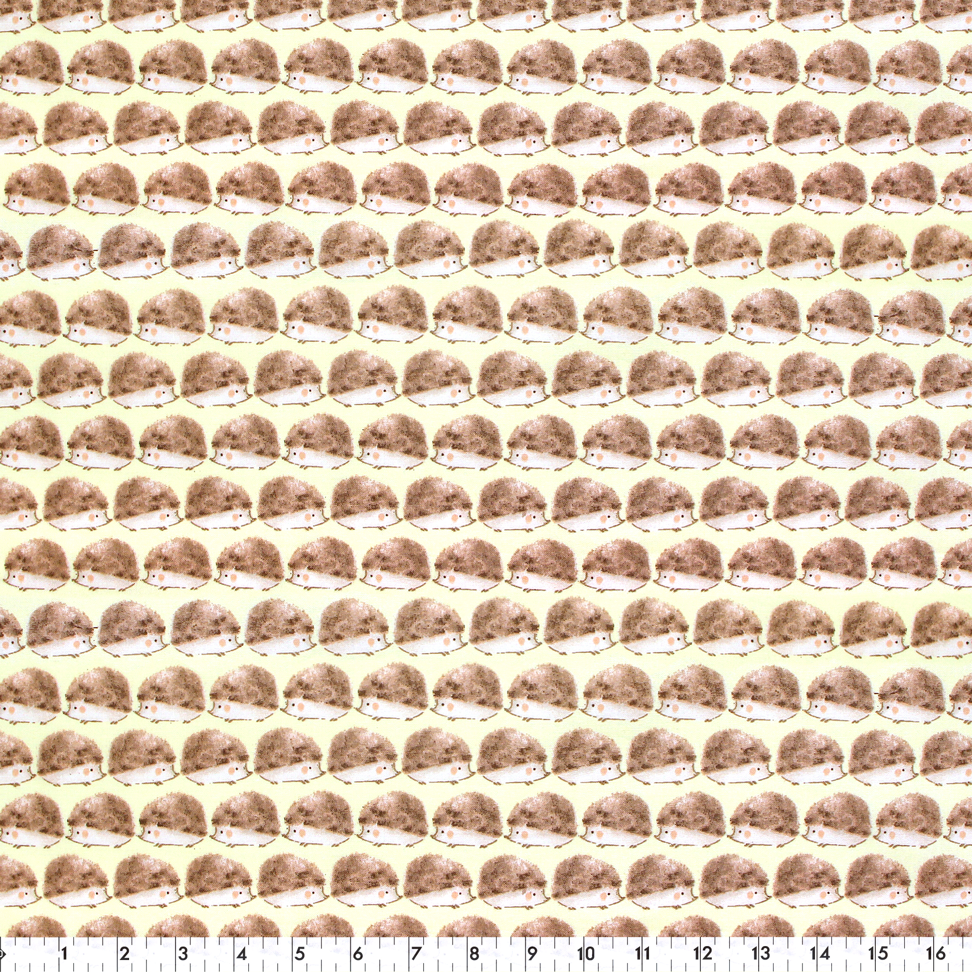 FABRIC CREATIONS Marching Hedgehogs Fat Quarter 45 × 53 cm (20.9 in), Forest, 18x21