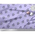 thumbnail image 2 of Soimoi Velvet Fabric Floral Block Printed Fabric 1 Yard 58 Inch Wide, 2 of 5