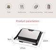 thumbnail image 4 of Steak Grill & Sandwich Maker, Foldable Non-Stick Ceramic Plate, Compact Countertop Appliance, 1-Piece, 4 of 9