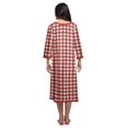 thumbnail image 3 of Moomaya Chemise de Nuit Boutonnée en Coton Imprimé pour Femmes, Robe de Nuit d'Allaitement, 3 of 5