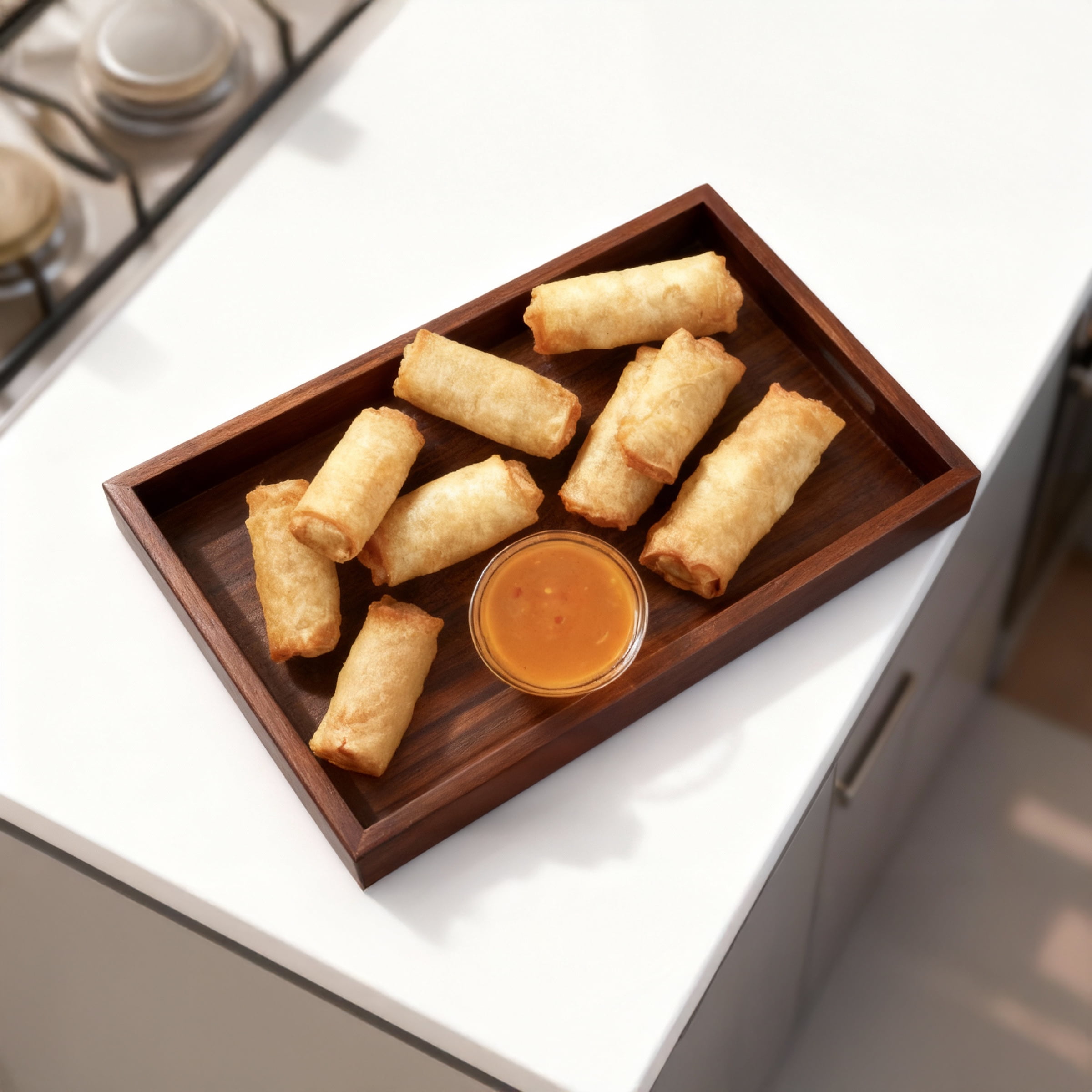 Petits rouleaux de printemps aux légumes entièrement cuits avec sauce aux prunes Great Value 396g, 14rouleaux de printemps 396 g, 14 rouleaux de printemps