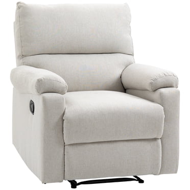 HOMCOM Fauteuil Inclinable Manuel avec Repose-Pieds pour Salon