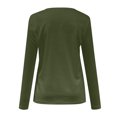 thumbnail image 5 of Timegard Hauts pour Femmes Col en V Manches Longues T-Shirt Basique Couleur Unie Blouse Confortable Tunique Décontractée d'Automne, 5 of 5