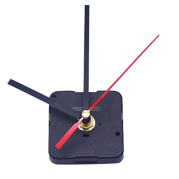 Quartz Clock Movement Mechanism of DIY Repair Parts with High Torque and Long Shaft and 5 Pairs of Hands made of Durable Plastic for Clock Making and Repair
