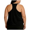 thumbnail image 4 of Dazajoo Womens Plus Size Racerback Tank Tops Solid Color Sleeveless Shirts Lightweight Casual Workout Tanks,Black,XXXL, 4 of 6