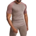 thumbnail image 3 of WMTBSRSW T-Shirts d'Entraînement pour Hommes à Séchage Rapide, Musculation, Actifs, Manches Courtes, Haut Tee Léger à Empiècements, Coupe Ajustée, Col Ras du Cou, 3 of 6