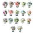 thumbnail image 2 of Unatoiry 2pcs/set Silk Hydrangea Fake Flowers Realistic Appearance Low Maintenance Easy To Clean Elegant Peony blue+white 1Set, 2 of 6