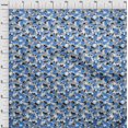thumbnail image 4 of oneOone Silk Tabby Blue Fabric Abstracts Sewing Material Print Fabric By The Yard 42 Inch Wide, 4 of 5
