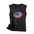 thumbnail image 4 of EQWLJWE Femmes Sans Manches Tops Débardeur d'Été pour Femmes Sans Manches Été Sexy Casual Tops Régulier Col Rond Impression Gilet Sans Manches Tops, 4 of 5