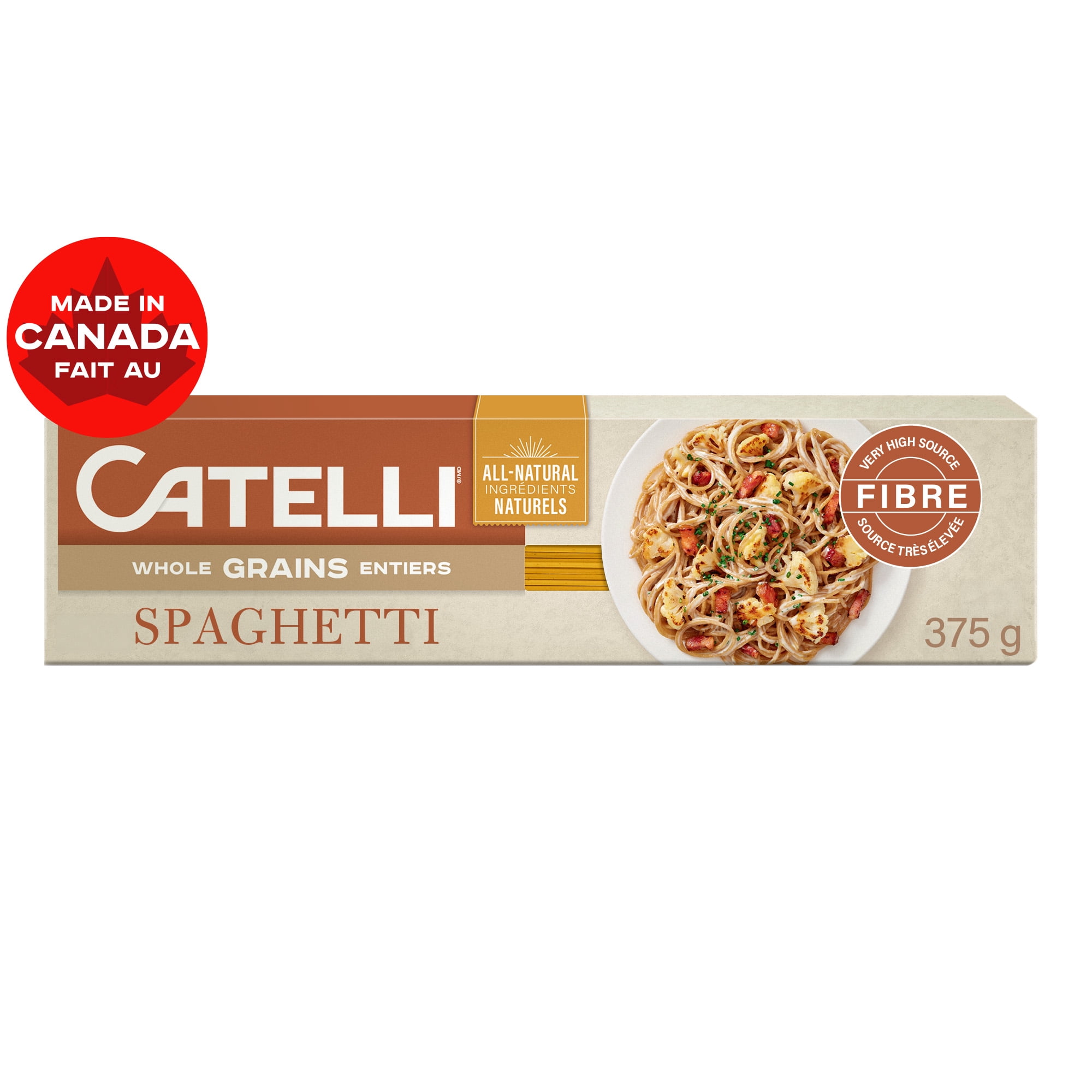 Catelli Whole Grains, Spaghetti Pasta