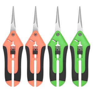Uxcell 4-Pack Bypass Pruning Shears for Garden, 6.6 Inch Stainless Steel Scissors