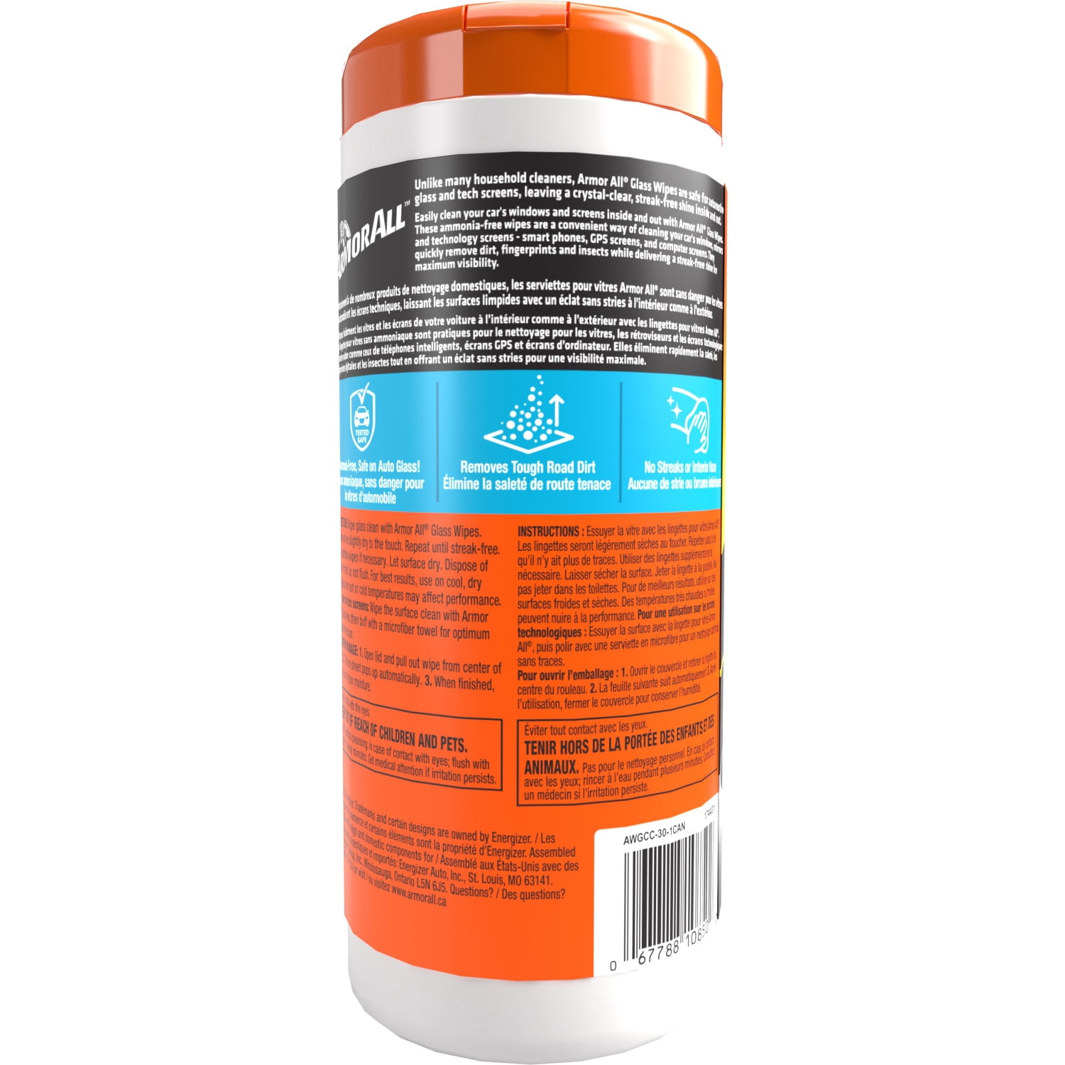 Armor All Glass Wipes (30 Count)