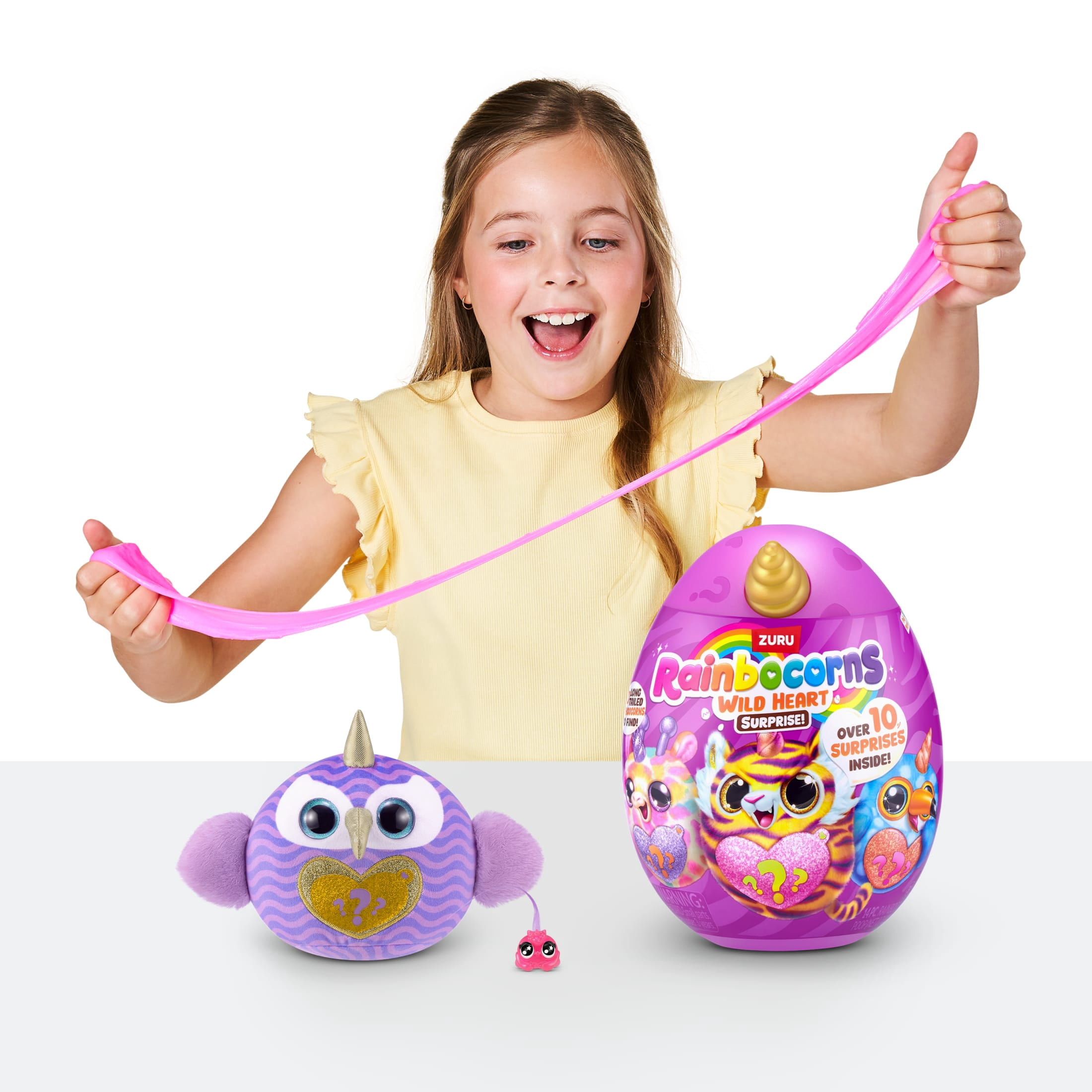 Rainbocorns Wild Heart Surprise by ZURU - Plush Stuffed Animal Unboxing Toy for Kids Ages 3+