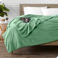 thumbnail image 2 of Bare Home Microplush Fleece Blanket - 300 GSM - Fuzzy Microfleece - Soft & Plush - Throw/Travel, Meadow, 2 of 5