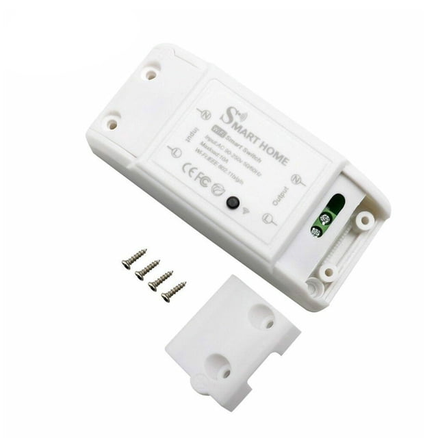 relayinert 2.4Ghz WiFi Smart Switch Mini Plastic App Remote Control Breaker Module Portable Office Safety Switches 1Set
