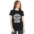 thumbnail image 2 of DC Comics T-Shirt Boyfriend en Coton Logo Blanc Batman pour Femmes, 2 of 4