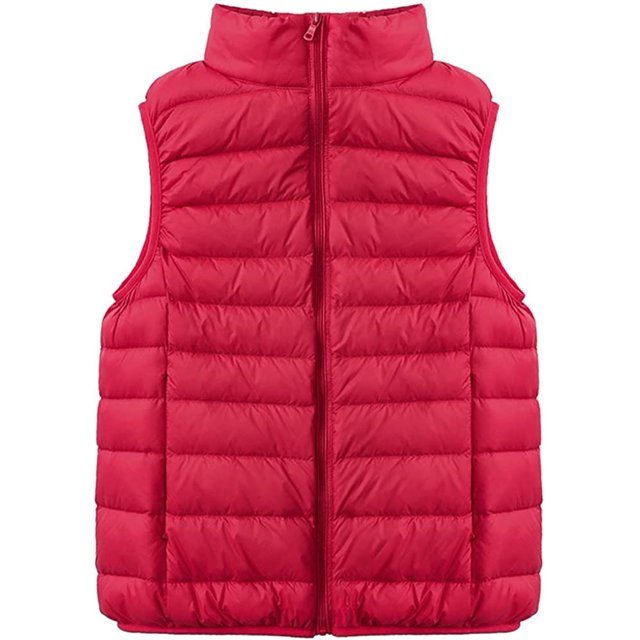 LinYooLi Women's Ultra Light Short Down Vest Quilted Puffer Down Vest for Fall Winter