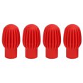 thumbnail image 2 of Embouts de Tambour en Silicone, 4 Pcs Protection Sans Bruit Embout Silencieux pour Instruments en Bois Noir, Orange, Gris, Rouge, 2 of 8