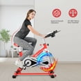 thumbnail image 2 of Goplus Indoor Stationary Exercise Cycle Bike Bicycle Workout w/ Large Holder Red, 2 of 10