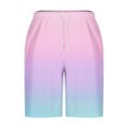thumbnail image 3 of Plebaso Beach Shorts for Men Gradient Print Casual Shorts Drawstring Lightweight Summer Fashion Shorts, 3 of 5