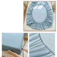 thumbnail image 3 of SIfdSeng Get it Fast Solid Color Bed Cover Class A Full Solid Color Washed Baby and Grade Bedspread Cover Imitation Pure Bed Sheet, 3 of 5