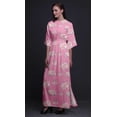 thumbnail image 2 of Bimba Rayon Rose & Ranunculus Floral Womens Printed Side Slit SummerDressLong Maxi Gown-Small, 2 of 6