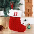 thumbnail image 1 of Christmas Decorations Outdoor Indoor,Christmas Decorations For Home,Cute Letters Christmas Stocking Decoration Christmas Tree Pendant Christmas Style Wool Knitted Socks Decoration Props, 1 of 3