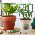 thumbnail image 4 of Climbing Plant Support Garden Trellis Flower Support Pole Tomato Cage Vegetable Rack Bonsai Tool Plant Climbing Frame White Painted Steel Core, 4 of 9