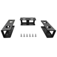 thumbnail image 1 of BUYISI Support Durable pour Ordinateur Portable, Support sous le Bureau avec Vis, 3 Pcs, Étagère de Rangement en Aluminium pour Ordinateur, Ruban Double Face, Noir, 1 of 5