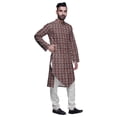 thumbnail image 2 of Atasi Printed Designer Rayon Button Down Casual Kurta With Pajama For Men, 2 of 4