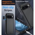 thumbnail image 3 of KOMI for Google Pixel 9/ Pixel 9 Pro Case, with HD Tempered Glass Screen Protector, Heavy Duty Shockproof Drop Protective Rugged Tough Durable Phone Cover Black, 3 of 4