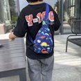 thumbnail image 2 of Children Cute Cartoon Print Nylon Chest Bags Mini Crossbody Bags (Purple), 2 of 9