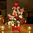 thumbnail image 3 of Amdohai Mini Arbre de Noël de Bureau avec Lumière Féerique LED 20 Pouces, 3 of 7