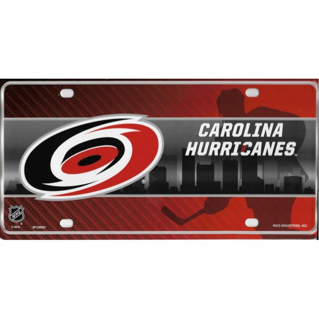 Carolina Hurricanes Metal License Plate