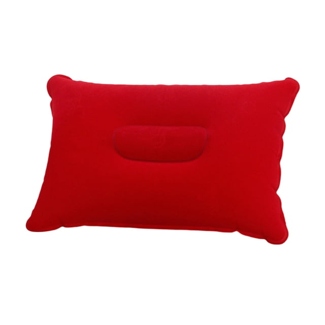 Oreiller de Camping Gonflable C avec Surface Floquée, Oreiller Gonflable Portable pour Voyage, Randonnée, Plage, Activités de Plein Air, Compact, Léger, Soutien Confortable