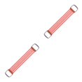 thumbnail image 2 of Decodeary 30-150lbs Chest Expander Rally Strap Elastic Band Rope Resistance Leg Foot Red 67 x 11cm 2Set, 2 of 6