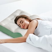 TIMIFIS Pillows Core Cervical Memory Foam Pillow Ergonomic Cotton Pillow Sleep Enhancing Cervical Support Comfort Cotton Pillow Enhancing Pillows