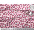 thumbnail image 2 of Soimoi Polyester Crepe Fabric Star & Cute Animals Kids Fabric Prints by Yard 52 Inch Wide, 2 of 3
