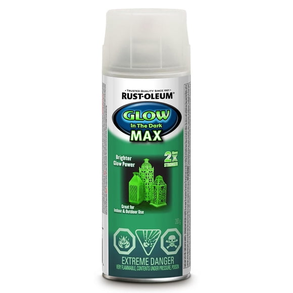 Peinture en aérosol Rust-Oleum® Specialty Glow in the Dark MAX pour marquage et utilisation en sécurité, 283 g