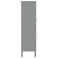 thumbnail image 4 of vidaXL Bookcase with Metal Legs Grey 90x35x128.5 cm Solid Wood OSLO, 4 of 5