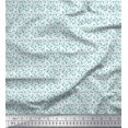 thumbnail image 1 of Soimoi Green Rayon Crepe Fabric Garlic Vegetable Fabric Prints By Yard 46 Inch Wide, 1 of 2