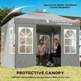 thumbnail image 4 of Outsunny 9.6 x 9.6 ft Pop Up Canopy Tent with 4 Sidewalls, 1-Button Push, 4 of 10