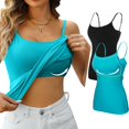thumbnail image 1 of ORUYROP Débardeurs en Coton avec Bretelles Spaghetti Réglables Couche Cami Col Rond S - 5X, 1 of 7