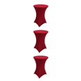 thumbnail image 4 of Wweixi Versatile Elastic Cocktail Table Set Fitting For Any Occasion Environmentally Friendly Polyester red 3Set, 4 of 6